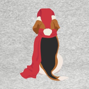 Christmas Beagle Back T-Shirt